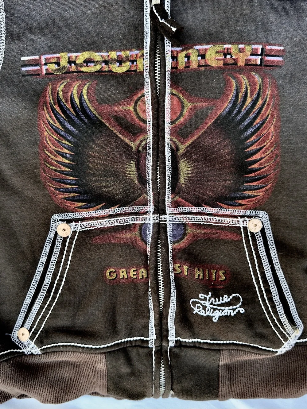 EXTREMELY RARE vintage authentic mid 2000s true religion journey’s greatest hits